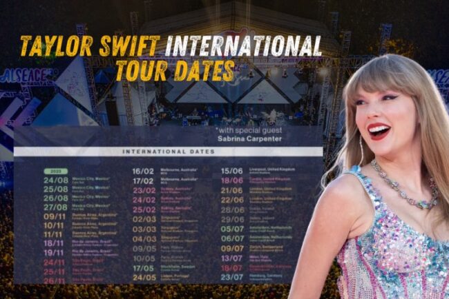 Taylor Swift International Tour Dates