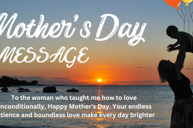 Mother's Day message