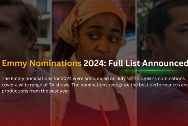 Emmy Nominations 2024: Full List Announced