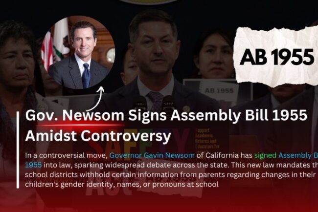 Gov. Newsom Signs Assembly Bill 1955 Amidst Controversy